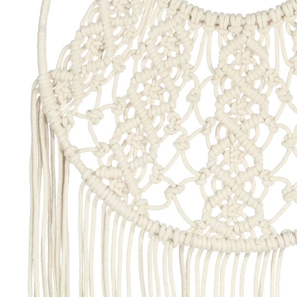 vidaXL Wandhanger macram&eacute; 40x80 cm katoen