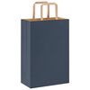 vidaXL Papieren zakken 250 st met hengsels 21x11x31 cm blauw