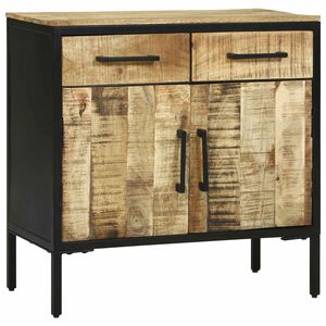 vidaXL Dressoir met lade 70 x 35 x 70 cm Massief mangohout