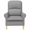 vidaXL Fauteuil Lichtgrijs 76 x 94 x 102 cm Stof