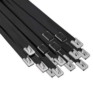 vidaXL Kabelbinders 25 st 7,9 x 400 mm Zwart