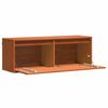 vidaXL Wandkast met plank Wasbruin 100 x 30 x 35 cm Massief grenenhout