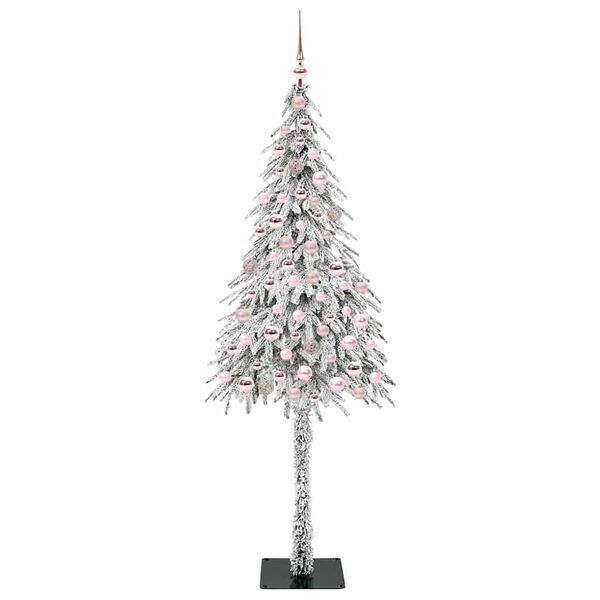 vidaXL Kerstboom met 300 LED met standaard Wit 210 cm PE en staal