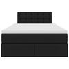 vidaXL Opslag bed met matras met matras Zwart 120 x 200 cm Nep Leer