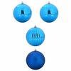 vidaXL Kerstbal Set 4 pcs Blauw Kunststof