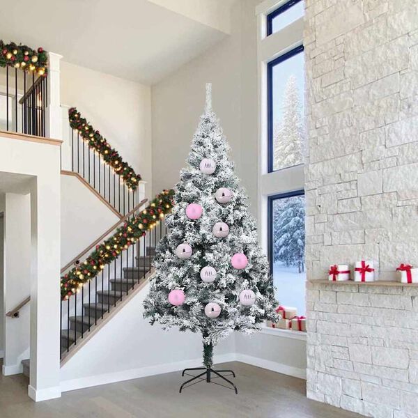 vidaXL Kerstbal Set XXL 4 pcs Roze Kunststof