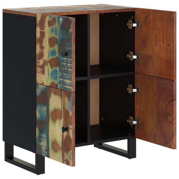 vidaXL Dressoir met 4 deuren 60x33x75 cm massief gerecycled hout