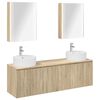 vidaXL Badkamerkastenset 5 st Sonoma Eiken Bewerkt hout