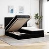 vidaXL Ottoman bed met matrassen 160x200cm stof zwart