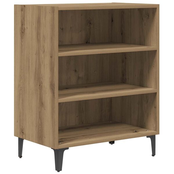 vidaXL Dressoir 57x35x70 cm bewerkt hout artisanaal eikenkleurig