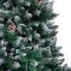 vidaXL Kunstkerstboom Groen 150 cm PVC en Staal en Kunststof