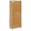 vidaXL Hoge kast Artisan Eiken 69,5 x 34 x 180 cm Bewerkt hout