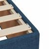 vidaXL Bedframe zonder matras stof blauw 200x200 cm