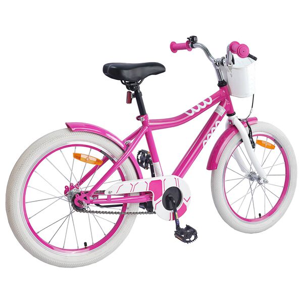 vidaXL Kinderfiets 18 Inch voor 5-7 jaar Roze