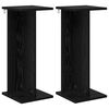 vidaXL Plantenstandaard 2 st Zwart eiken 25 x 25,5 x 60,5 cm