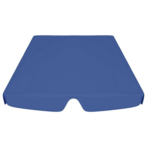 vidaXL Vervangingsluifel voor schommelbank 188/168x145/110 cm blauw