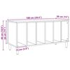 vidaXL Platenkast 100x38x48 cm bewerkt hout artisanaal eikenkleur