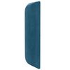 vidaXL Hoofdbord oor Blauw 40,5 x 40,5 x 4 cm Fluweel