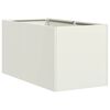 vidaXL Plantenbak 40x80x40 cm koudgewalst staal wit