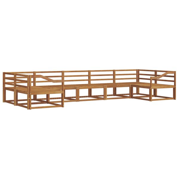 vidaXL Buiten bankenset 7 pcs Naturel Massief Acaciahout