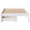 vidaXL Bedframe zonder matras massief grenenhout wit 90x190 cm