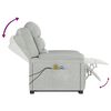 vidaXL Sta-op-massagestoel fluweel lichtgrijs