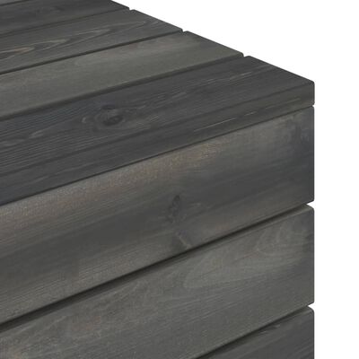 vidaXL 4-delige Loungeset pallet massief grenenhout donkergrijs