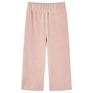 vidaXL Kinderbroek 104 ribfluweel Lichtroze