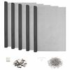 vidaXL Lichtschachtdeksel met clips 5 st 70 x 190 cm Glasvezel Grijs