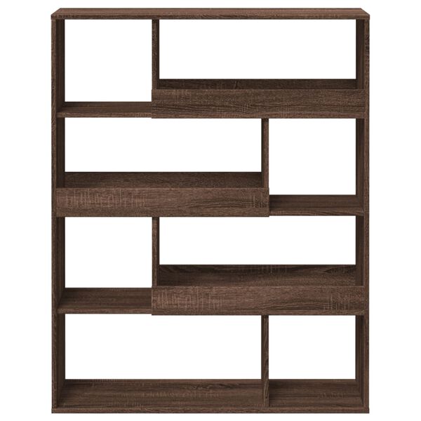 vidaXL Boekenkast 100x33x125,5 cm bewerkt hout bruin eikenkleurig