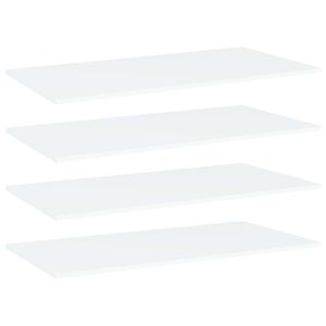 vidaXL Wandschappen 4 st 80x20x1,5 cm bewerkt hout wit
