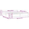 vidaXL Bedframe massief hout 180x200 cm