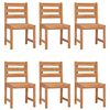 vidaXL Tuinstoelen 6 st massief teakhout