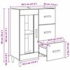vidaXL Dressoir met lade Oud Hout 69,5 x 34 x 90 cm Bewerkt hout