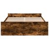 vidaXL Bedframe met lades bewerkt hout gerookt eikenkleurig 140x190 cm