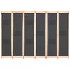 vidaXL Kamerscherm met 6 panelen 240x170x4 cm stof grijs
