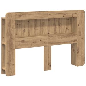 vidaXL Hoofdbordkast met opslag Artisanaal eiken Geconstrueerd hout