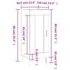 vidaXL Dressoir 34,5x34x90 cm bewerkt hout gerookt eiken