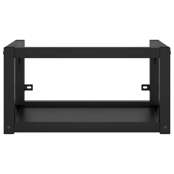 vidaXL Wastafelframe wandgemonteerd 59x38x31 cm ijzer zwart