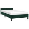 vidaXL Bedframe zonder matras 100x200 cm fluweel donkergroen