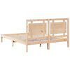 vidaXL Bedframe extra lang zonder matras massief hout 140x210 cm