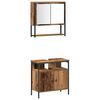 vidaXL Badkamermeubelset met plank 4 pcs Oud hout Bewerkt hout
