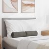 vidaXL Bolster Kussens 2 pcs Lichtgrijs &Oslash; 15 x 40 cm Katoen Stof