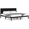 vidaXL Bedframe massief grenenhout zwart 200x200 cm