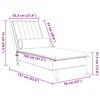 vidaXL Massage chaise longue met bolster fluweel donkergroen