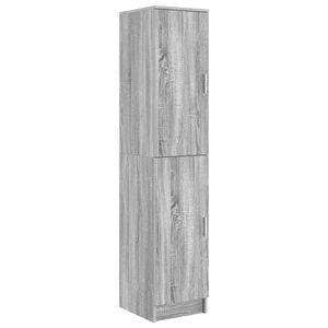 vidaXL Hoge kast Grijs Sonoma 35 x 39 x 168 cm