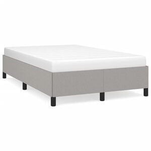 vidaXL Bedframe zonder matras 120x200 cm stof lichtgrijs