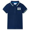 Kinderpoloshirt 128 marineblauw