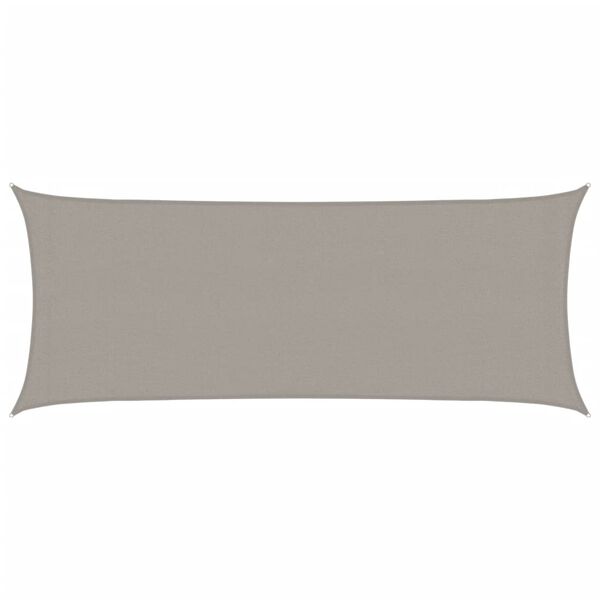 vidaXL Zonnezeil 160 g/m&sup2; rechthoekig 2x4,5 m HDPE lichtgrijs