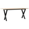 vidaXL Salontafel X-frame 110x40x45 cm massief grenenhout en staal